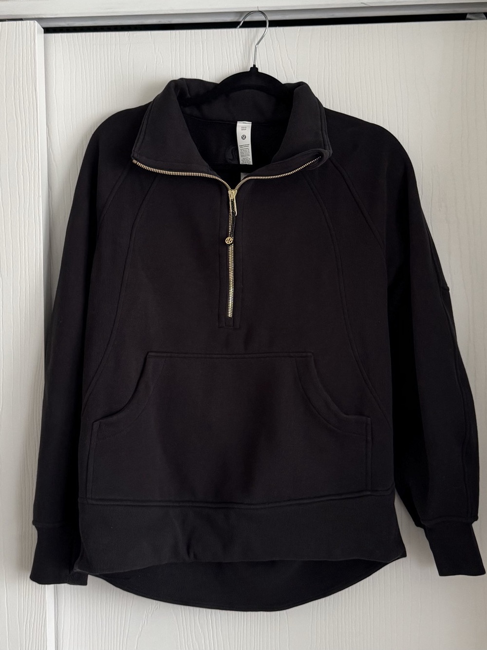 lululemon Scuba Oversized 1/2 Zip Hoodie Black XS / S